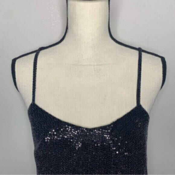 Ramy Brook Graham Black Sequin Camisole Top - Picture 7 of 12